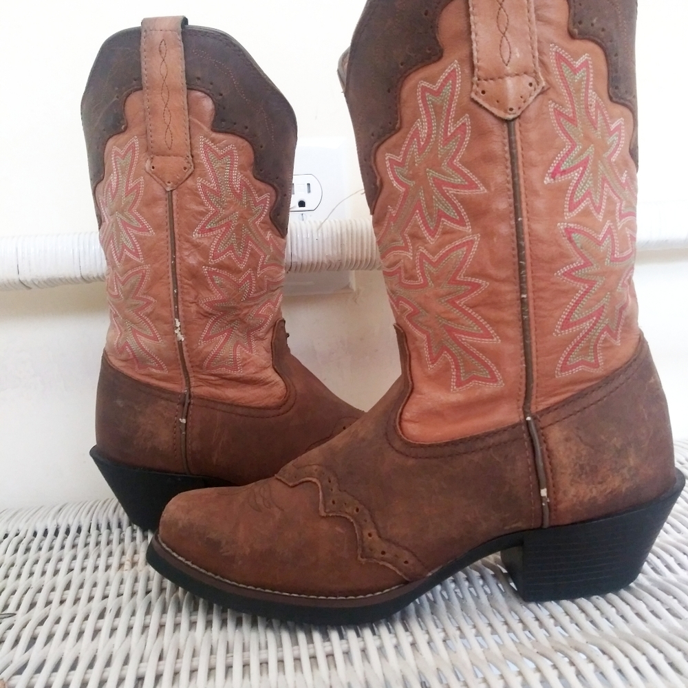 Tony Lama steel toe boots